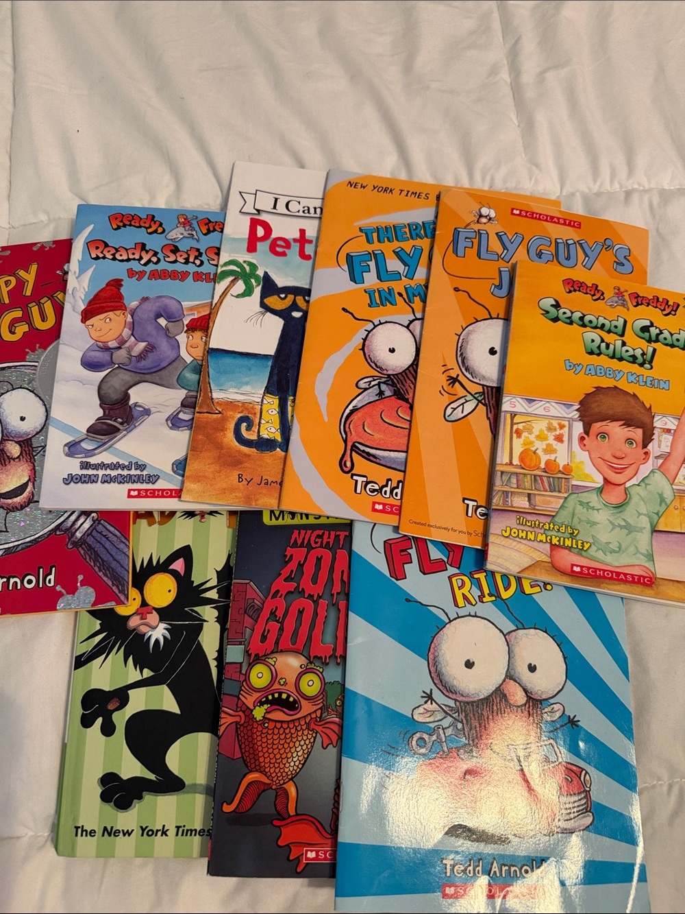 Scholastic Fly Guy and Ready, Set, Second Grade! Kids Book Bundle - Colorful Mix